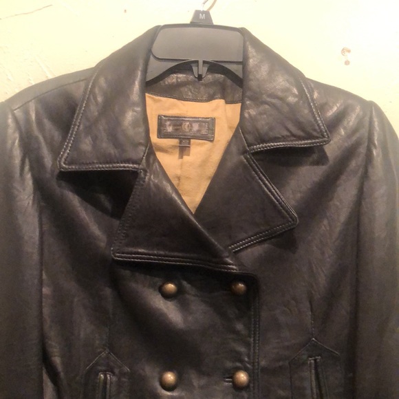 Wilsons Leather black military style jacket. Size XS/S - Picture 2 of 8